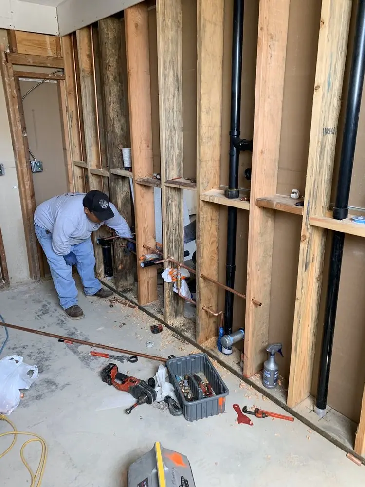 Commercial rough-in plumbing for Water Heater Replacement in Vandalia